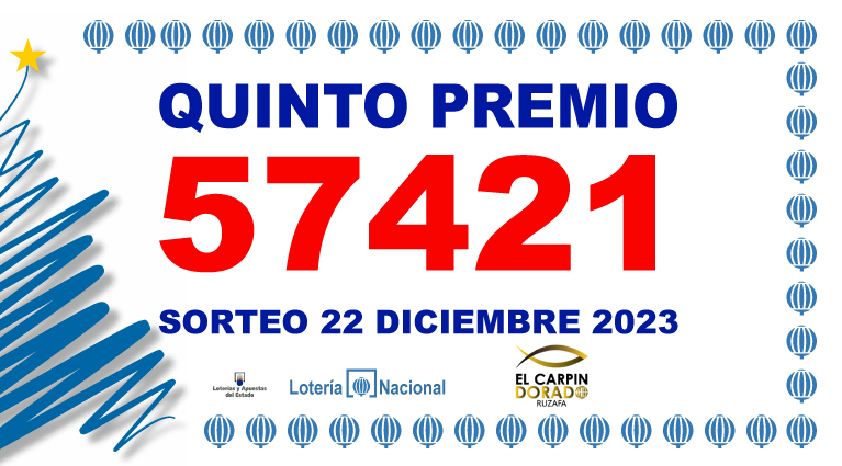 Premio Lotería de Navidad 2023